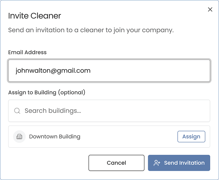 Assign cleaner