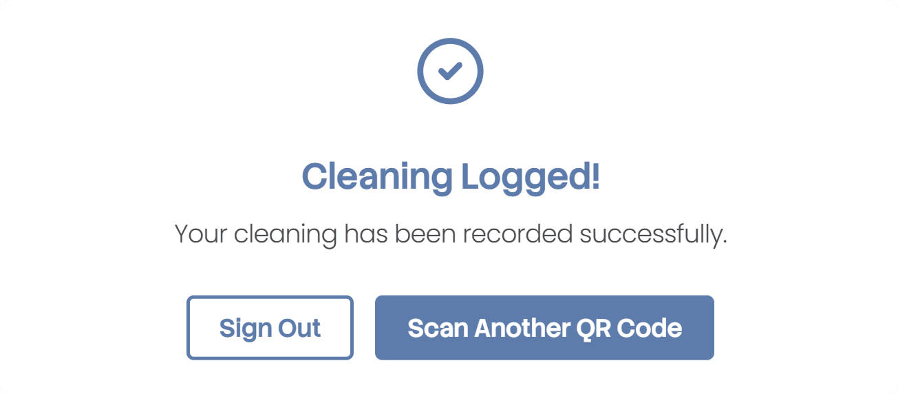 Cleaning log